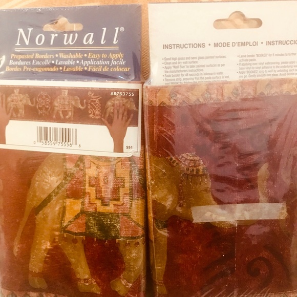 Wallpaper border Elephant & Ivory Coast pre pasted - Picture 2 of 2